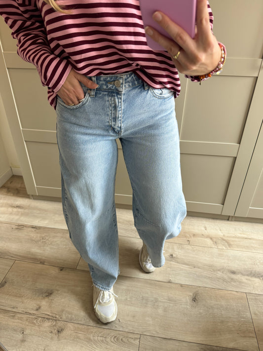 Baggy balloon jeans | Veerle | Licht denim
