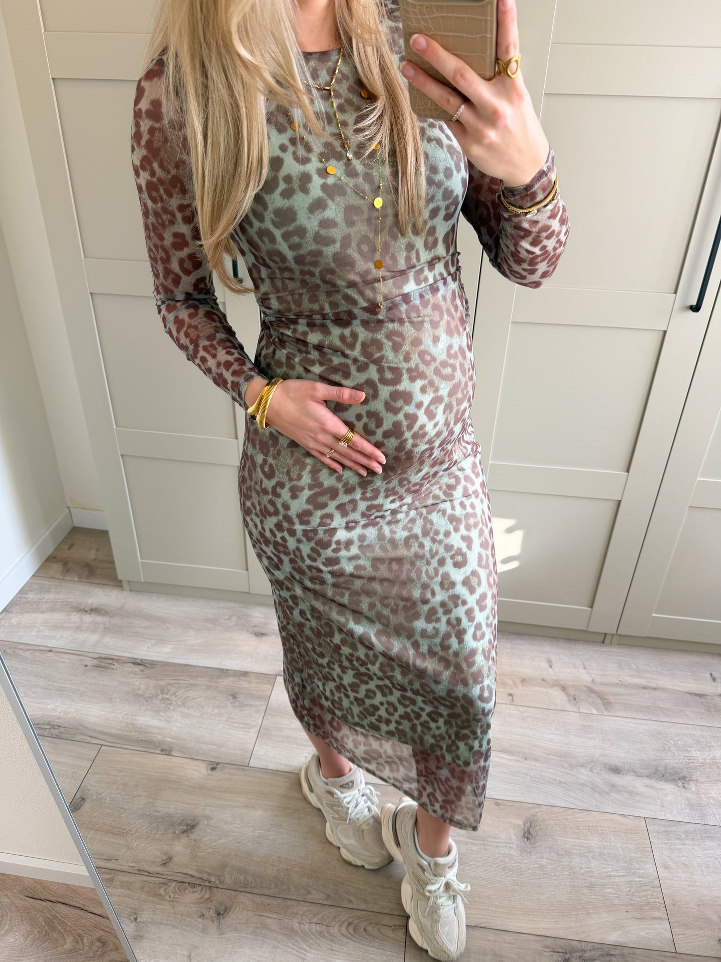 Jurk | Josy | Leo groen