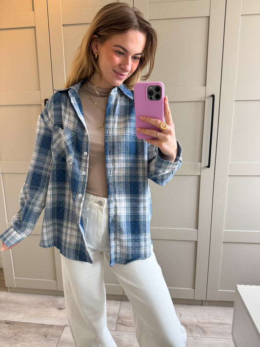 Blouse | Sien | Blauw