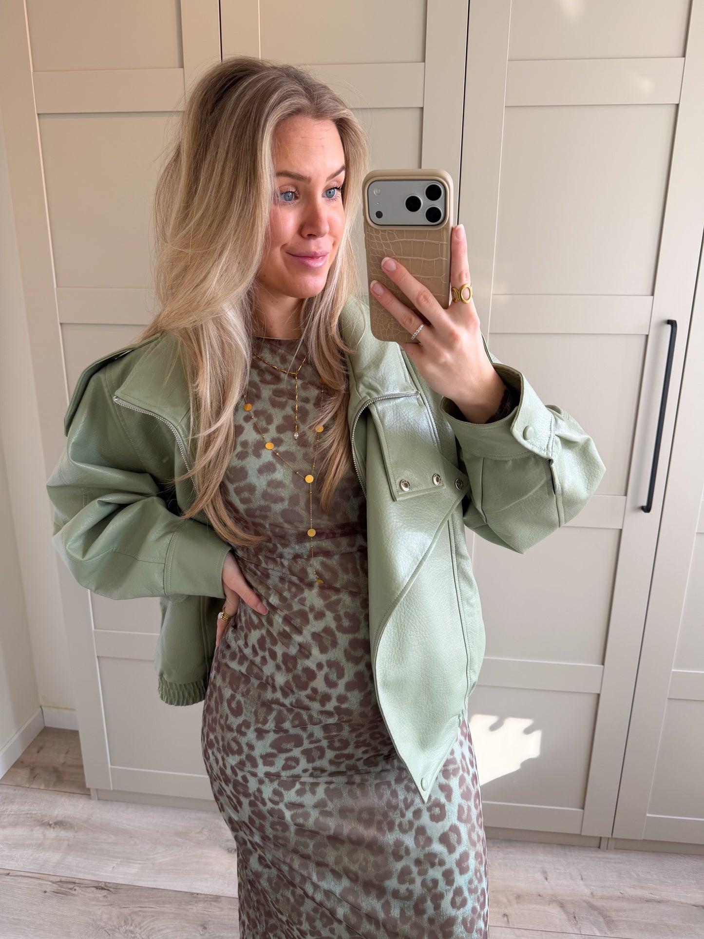 Jurk | Josy | Leo groen