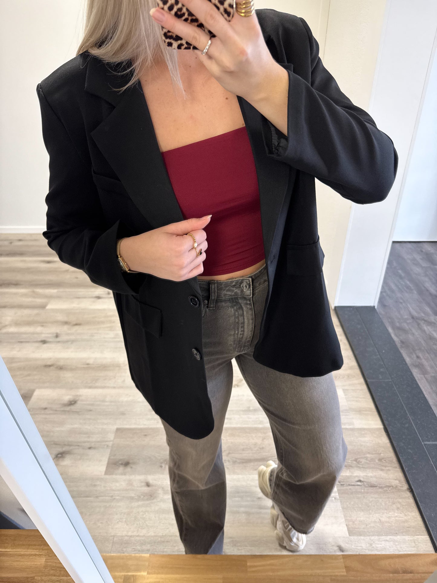 Blazer | Novi | Zwart (overslag rug)