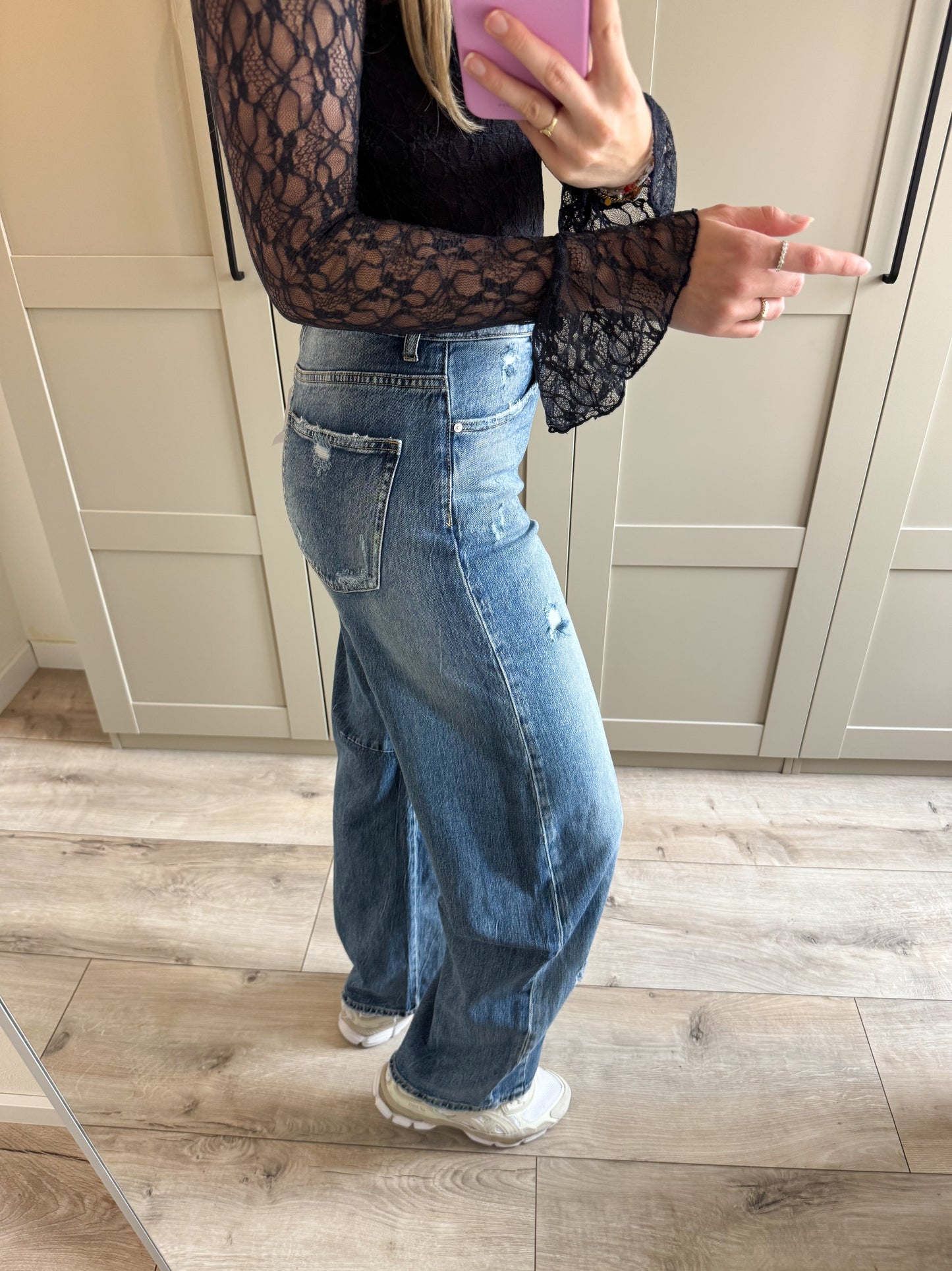 Balloon jeans | Lory | Medium denim