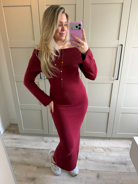 Jurk | Lotte | Bordeaux