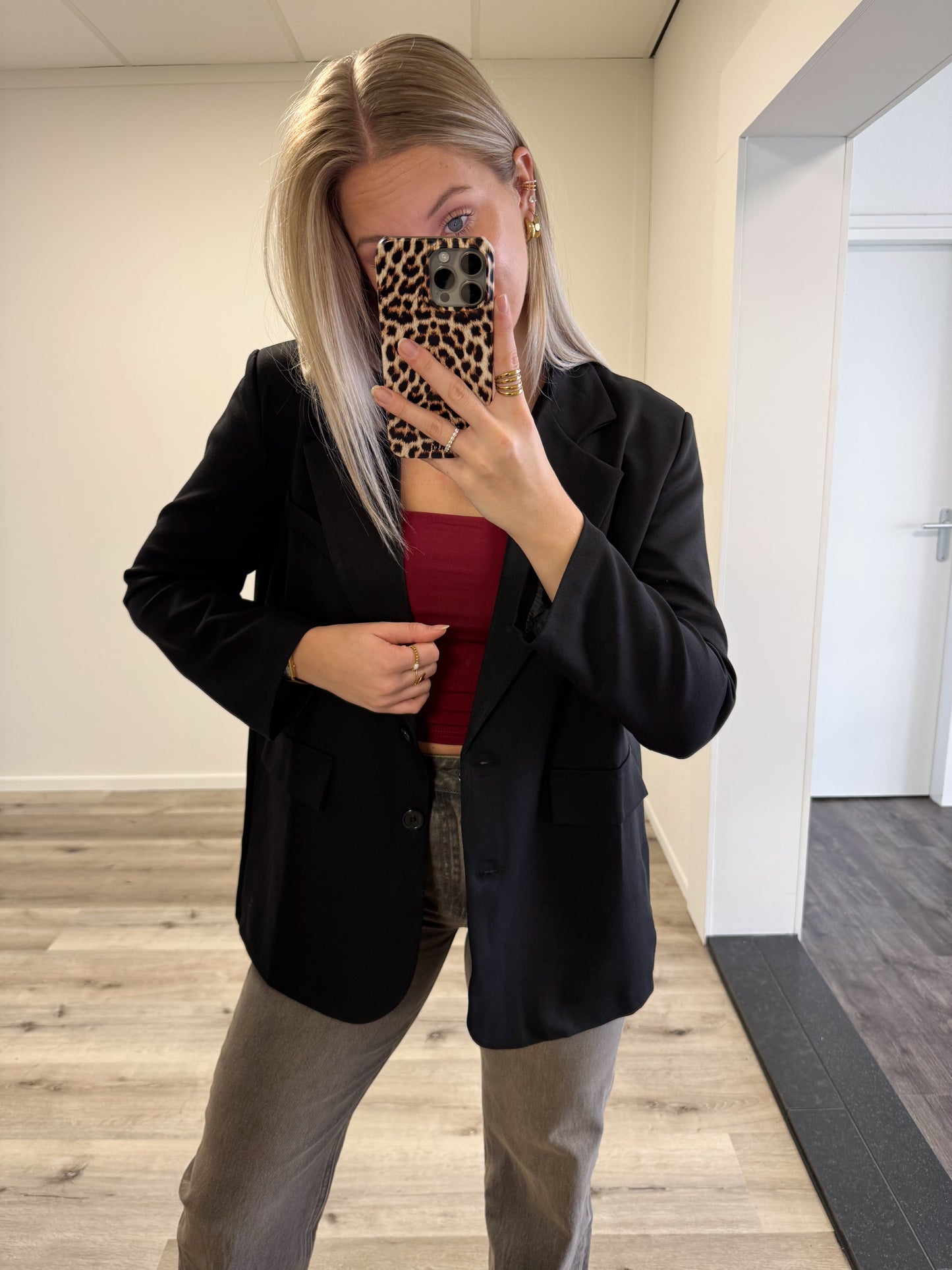 Blazer | Novi | Zwart (overslag rug)