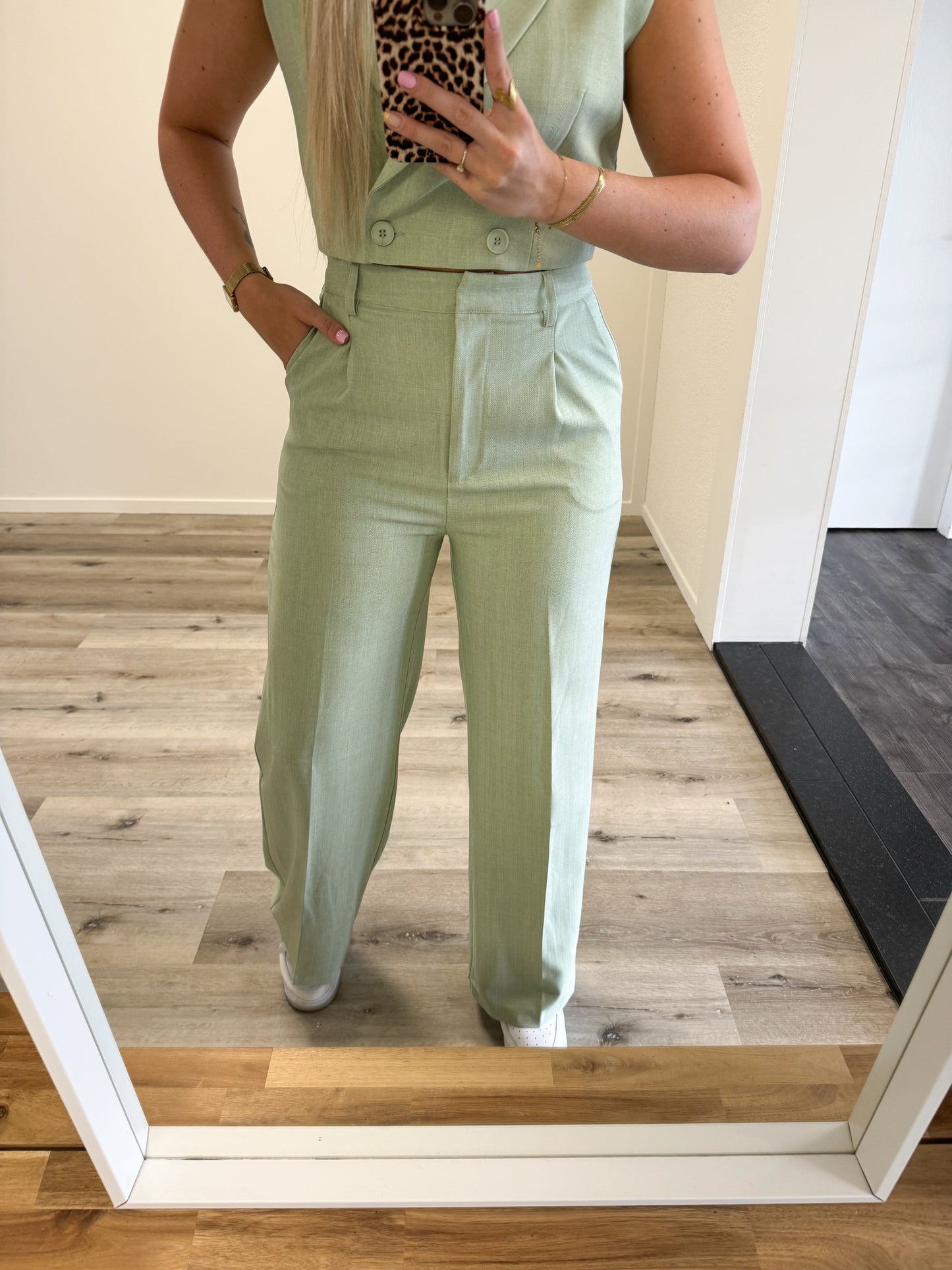 Pantalon | Charlie | Mint groen