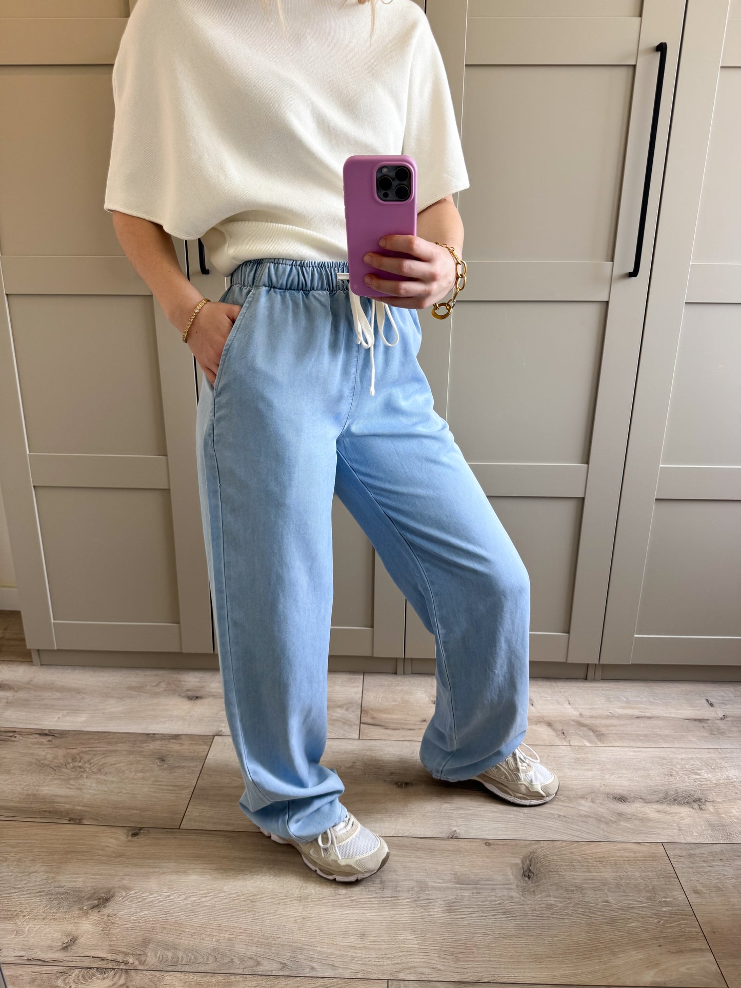 Broek | Inge | Jog denim