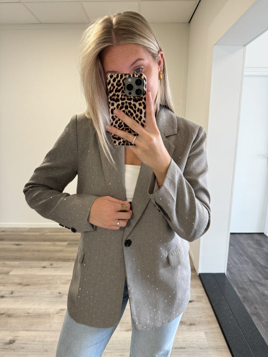 Blazer | Suze | Taupe/grijs