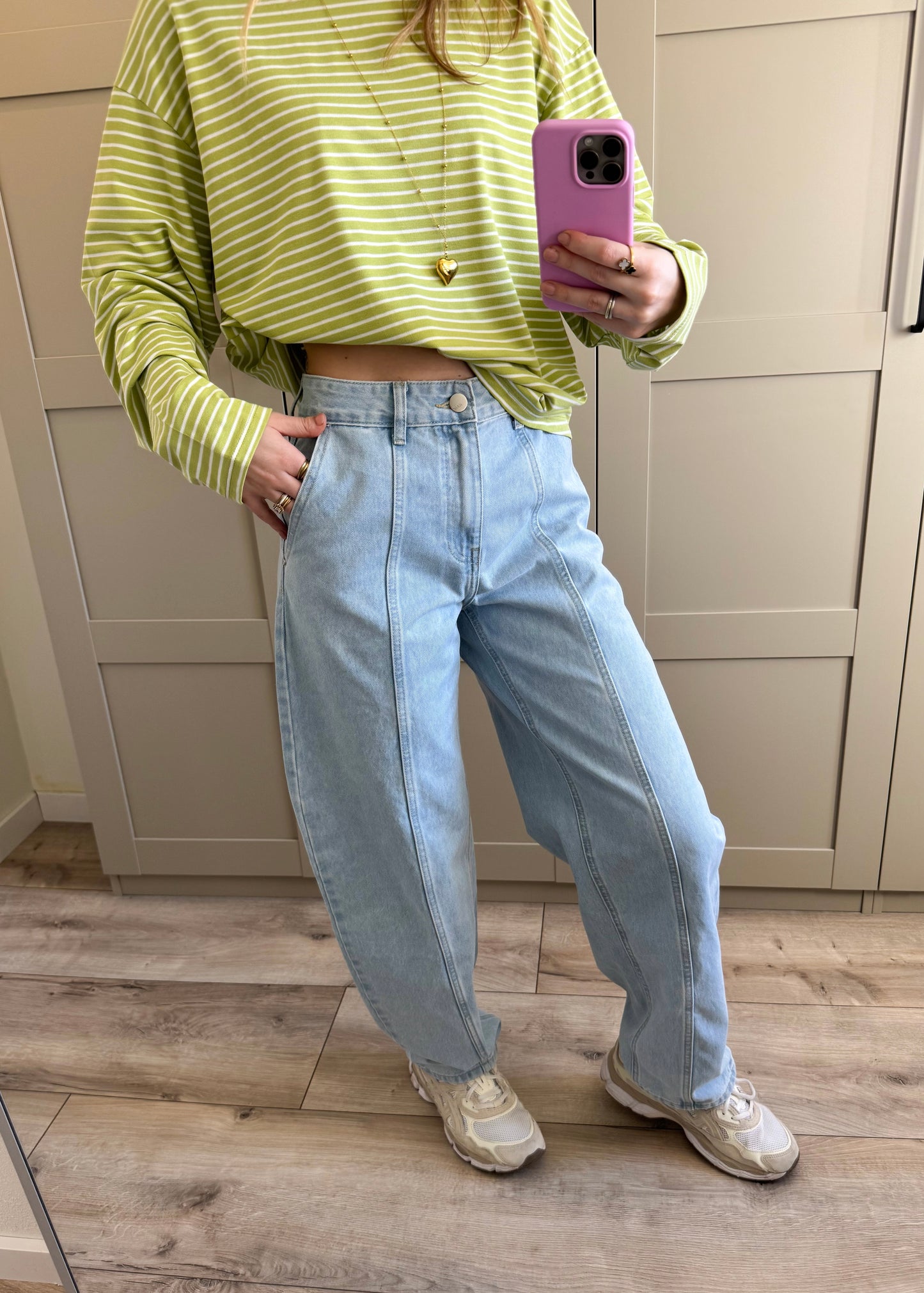 Balloon jeans | Amber | Licht denim