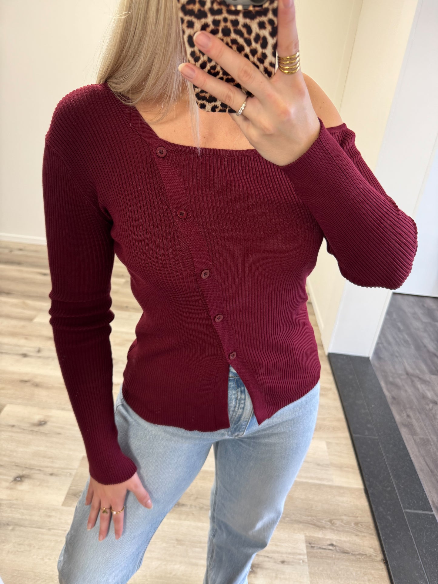 Top | Noor | Burgundy