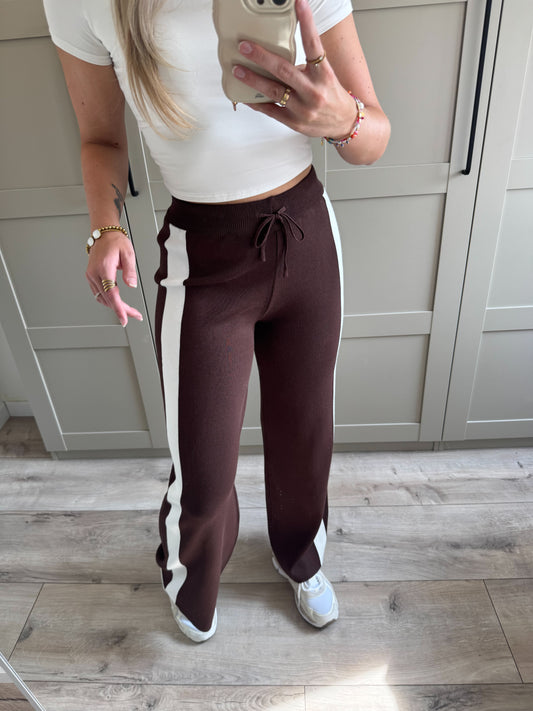 Wide leg jogging | Noor | Bruin