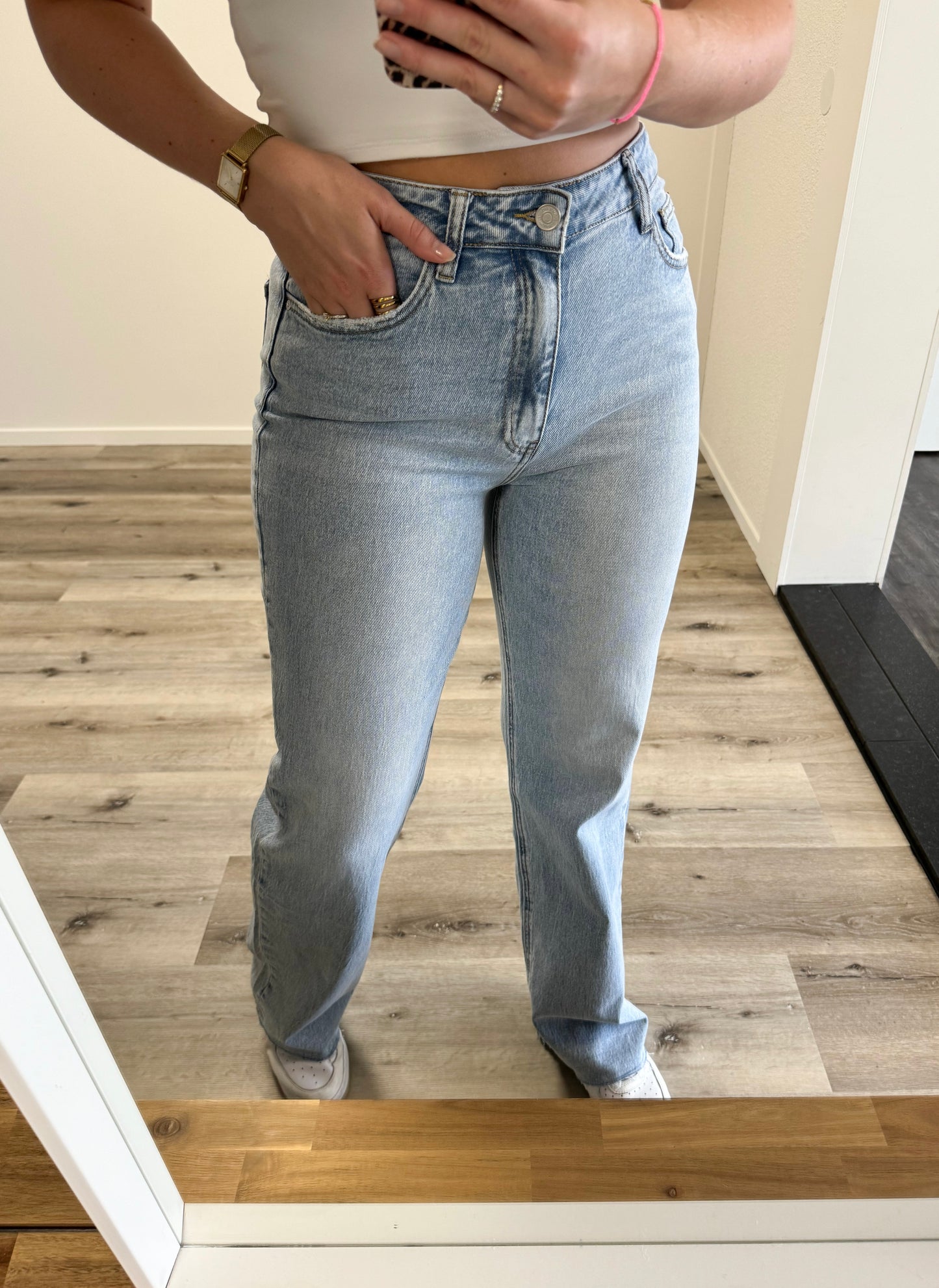 Straight leg jeans Tall | Rosa | Licht denim