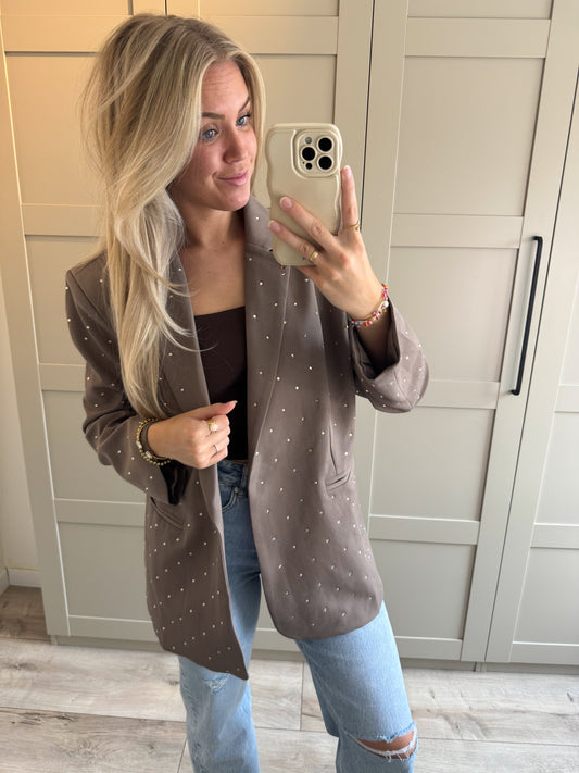 Oversized blazer | Loïs | Taupe