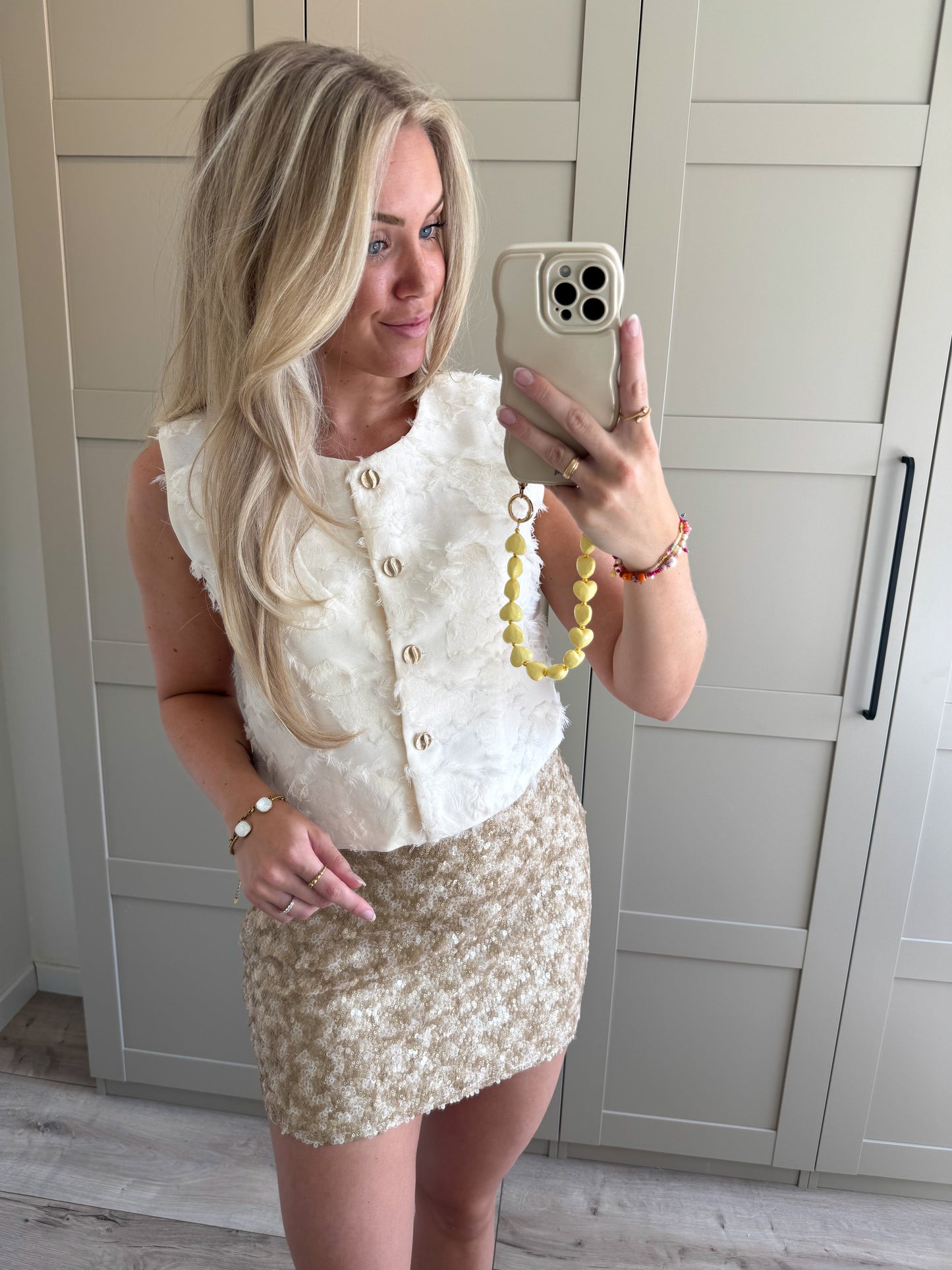 Gilet | Carmen | Wit