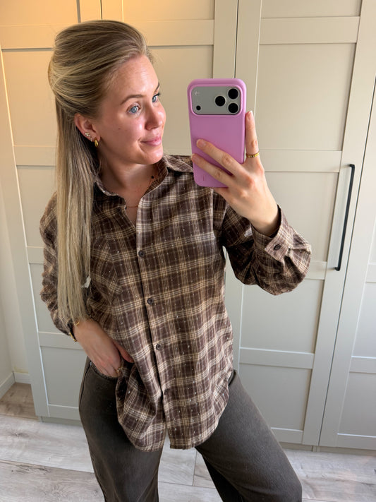 Blouse | Mikky | Bruin taupe