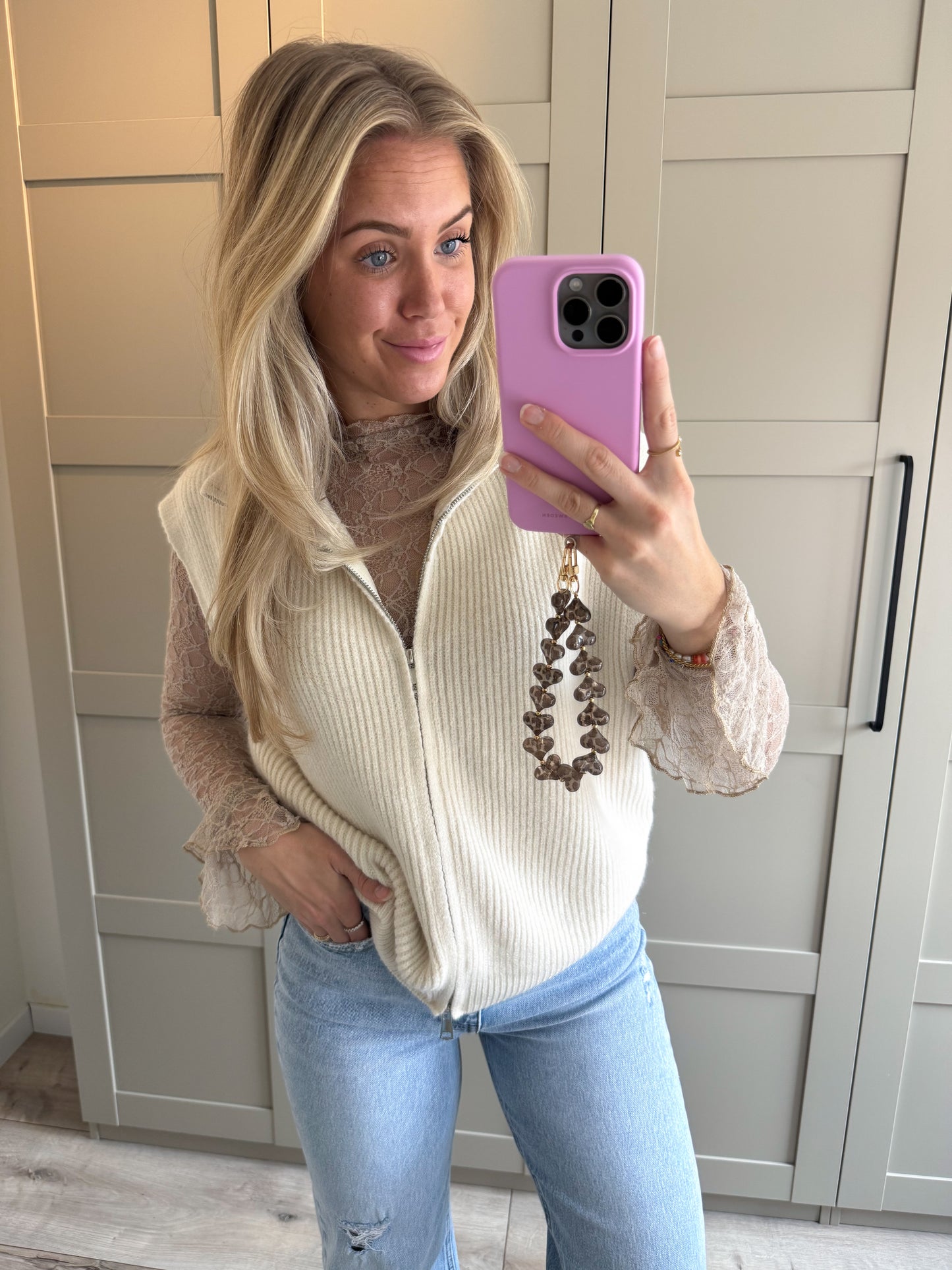 Zipper spencer | Jula | Creme