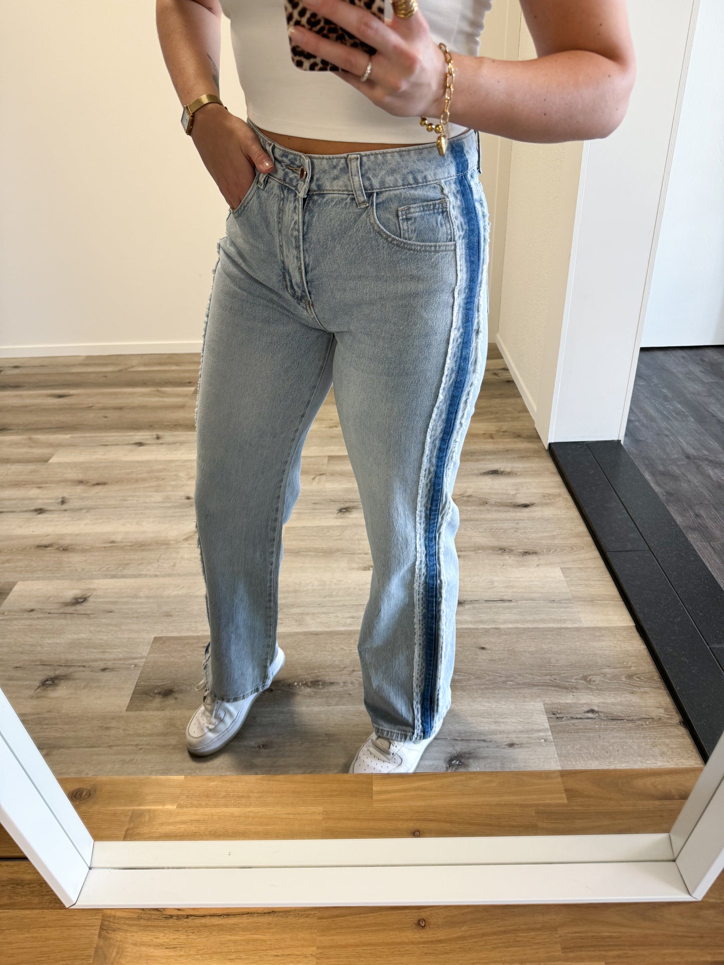 Wide leg jeans | Sara | Licht denim