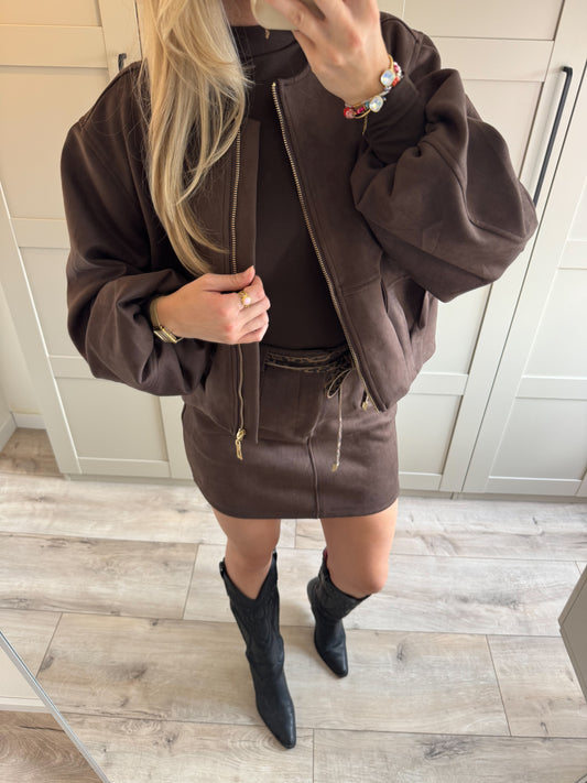 Jacket | Gayle | Bruin suede