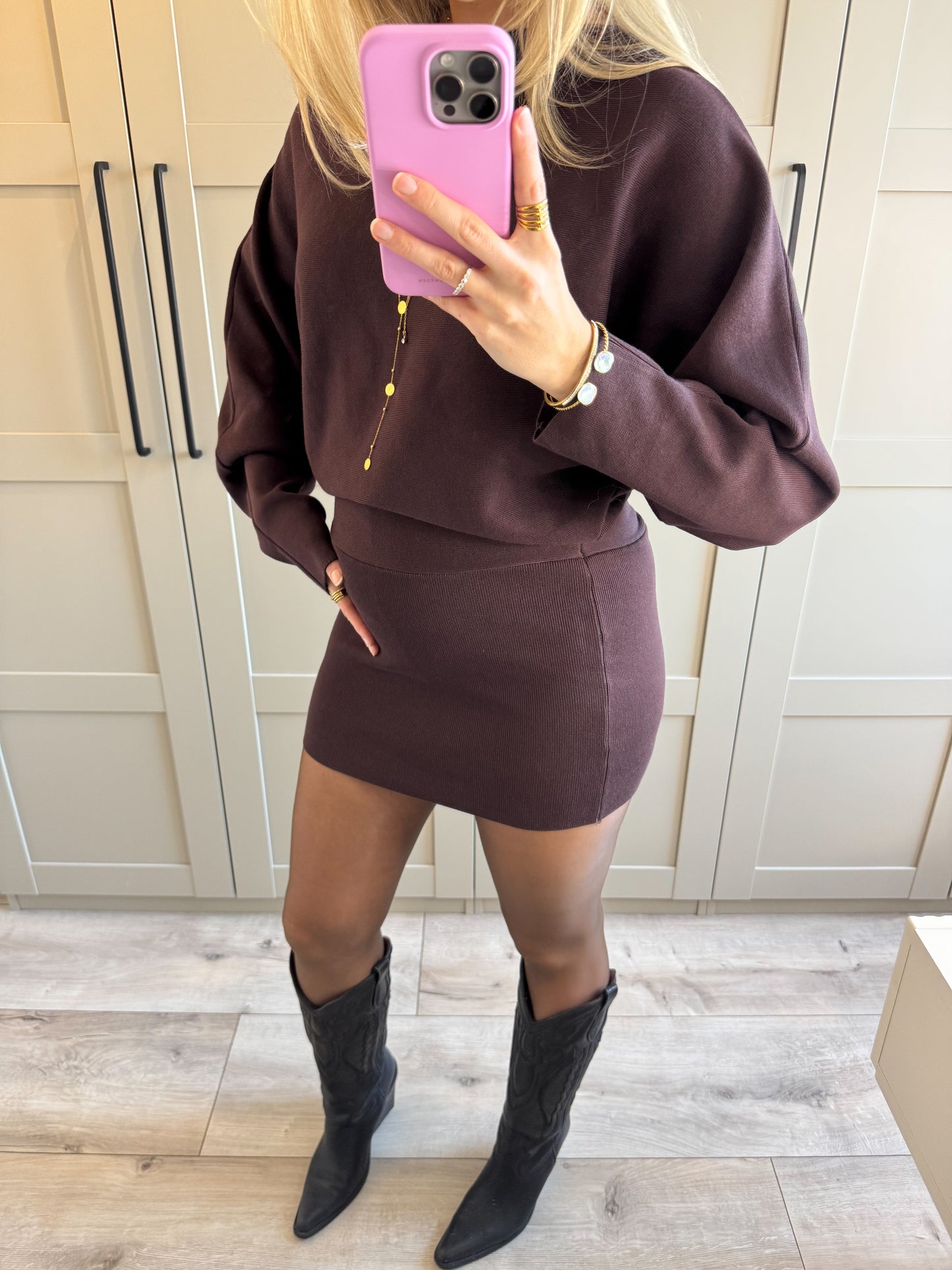 Jurk | Tessa | Donkerbruin