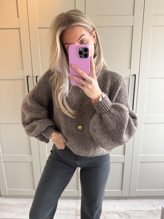 Trui | Gina | Taupe