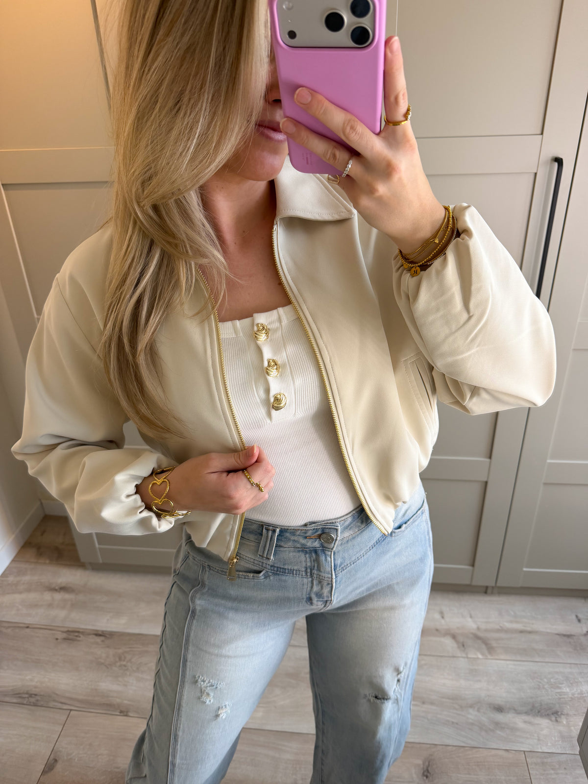 Jacket | Puck | Ecru