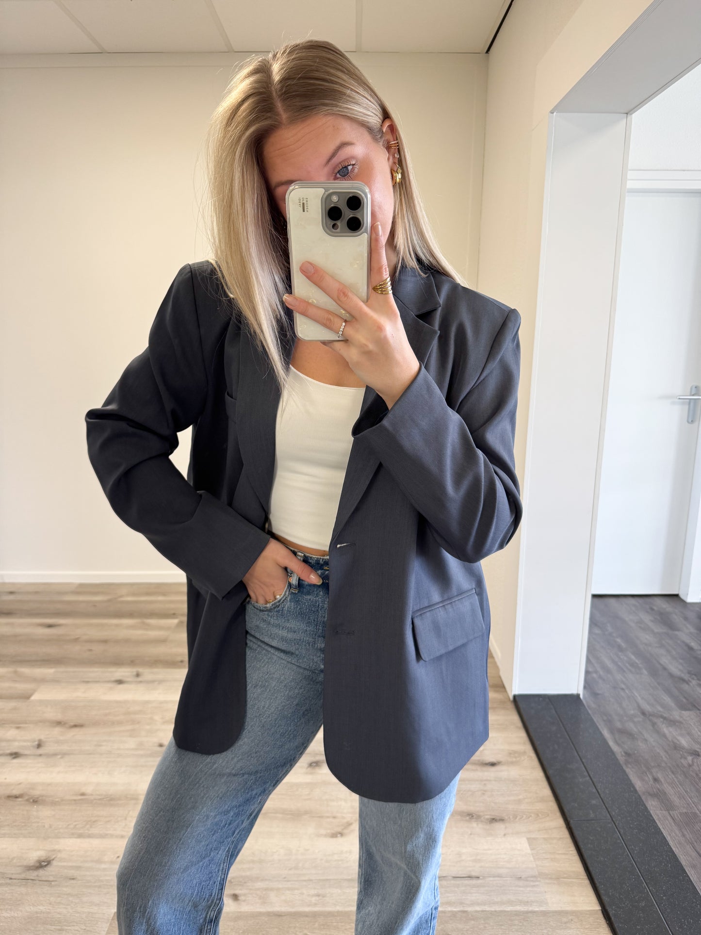 Blazer | Lotte | Blauw (overslag rug)