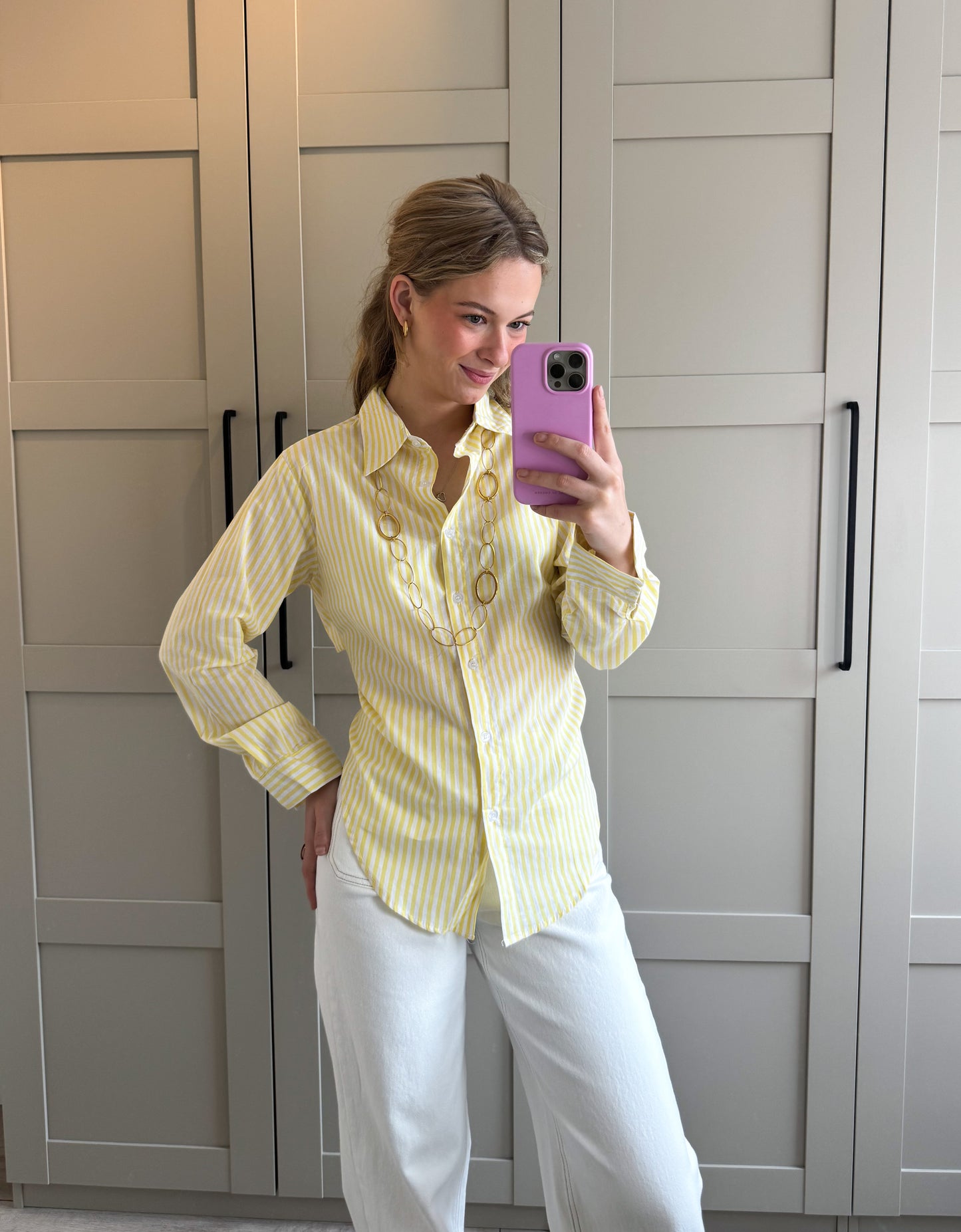 Blouse | Elena | Geel