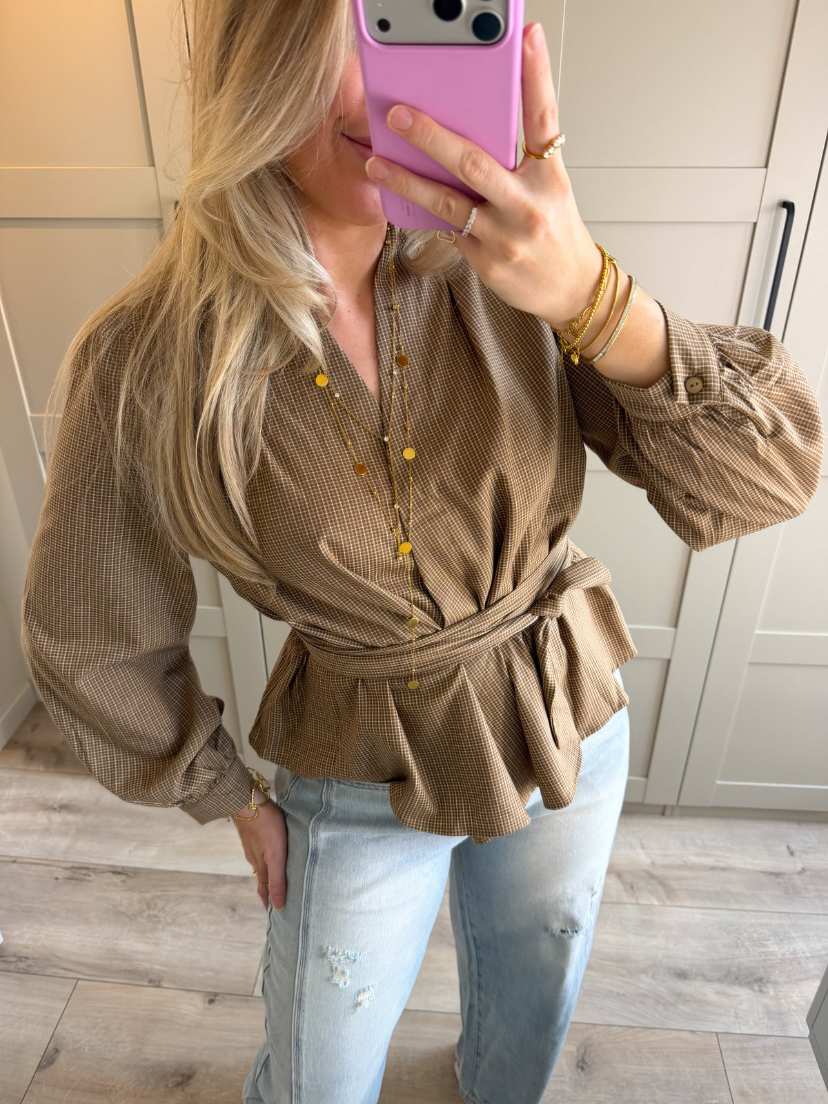 Blouse | Ivy | Beige