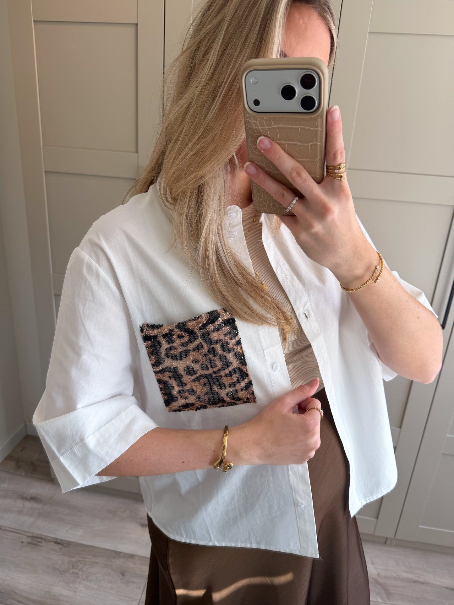 Blouse | Beau | Wit Leo