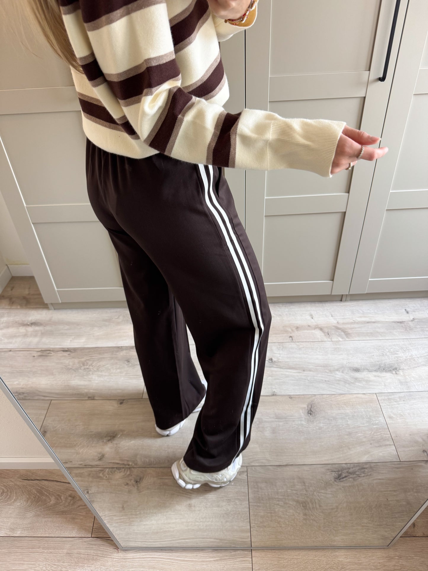 Wide leg broek | Michelle | Bruin