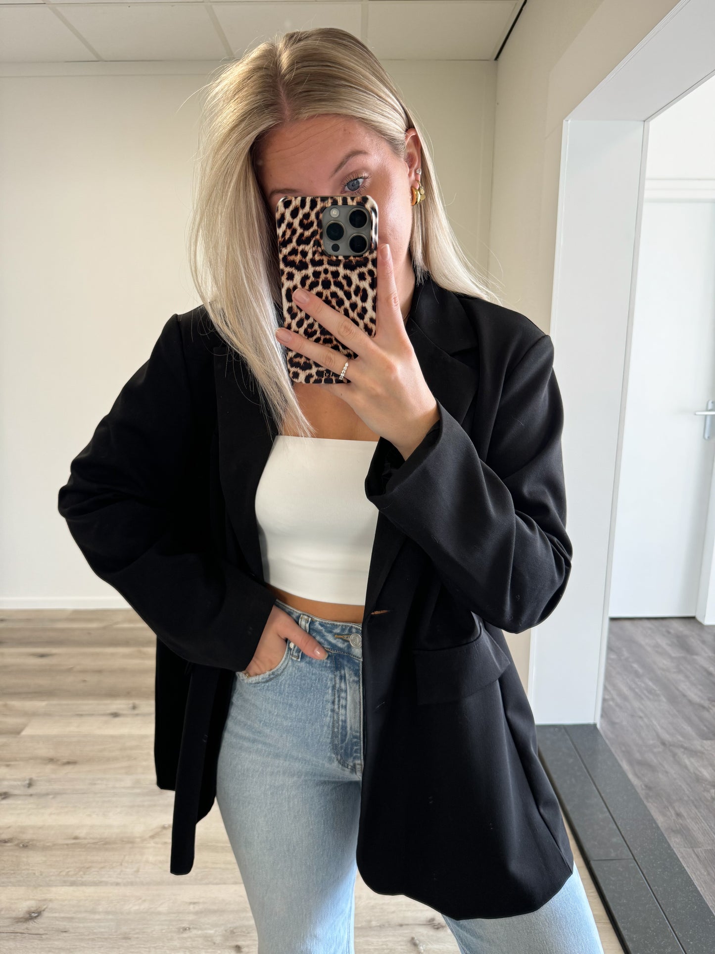 Oversized blazer | Olivia | Zwart