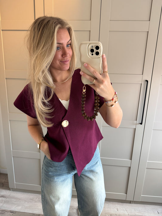 Top | Jente | Bordeaux violet