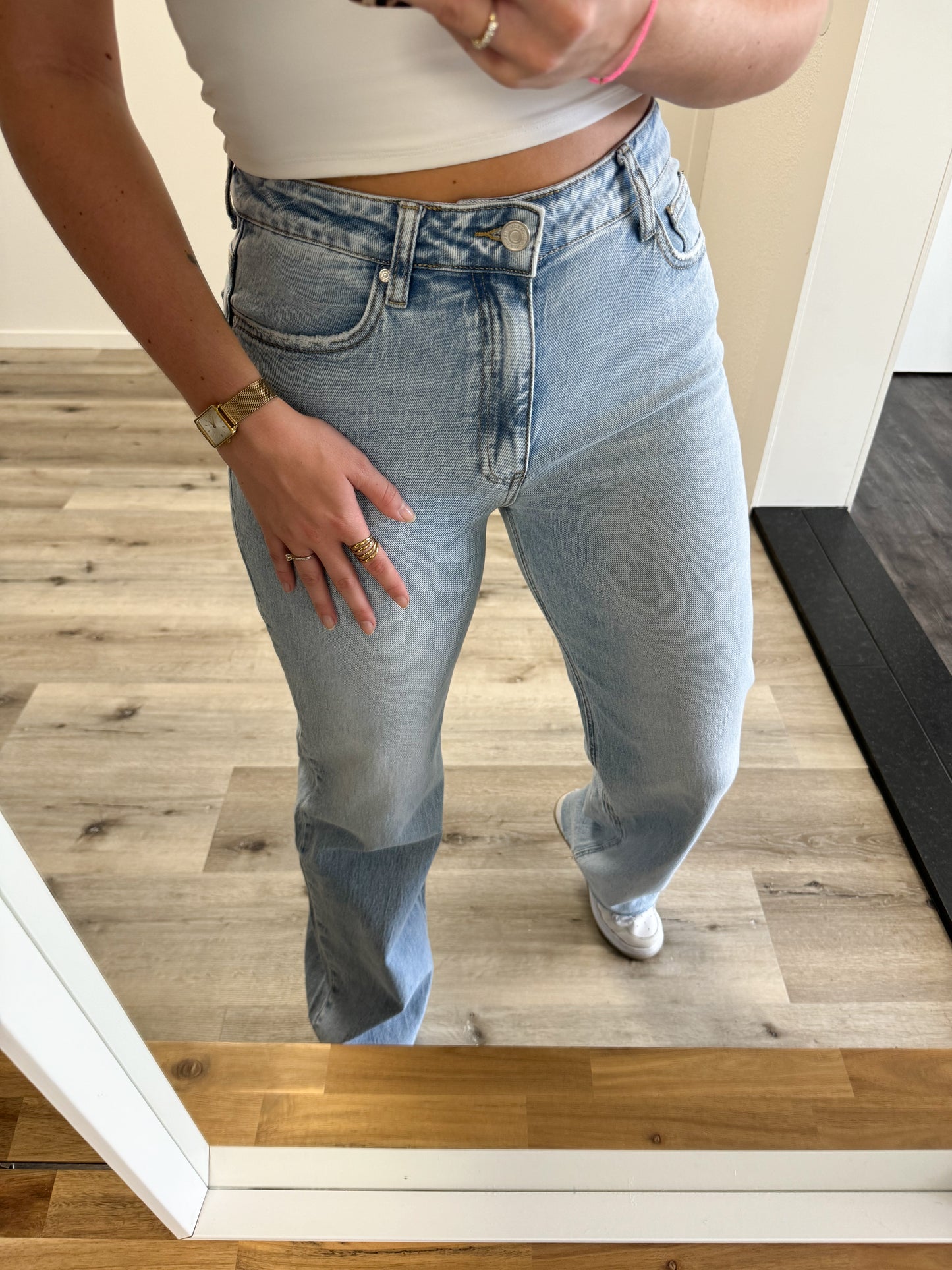 Straight leg jeans Tall | Rosa | Licht denim