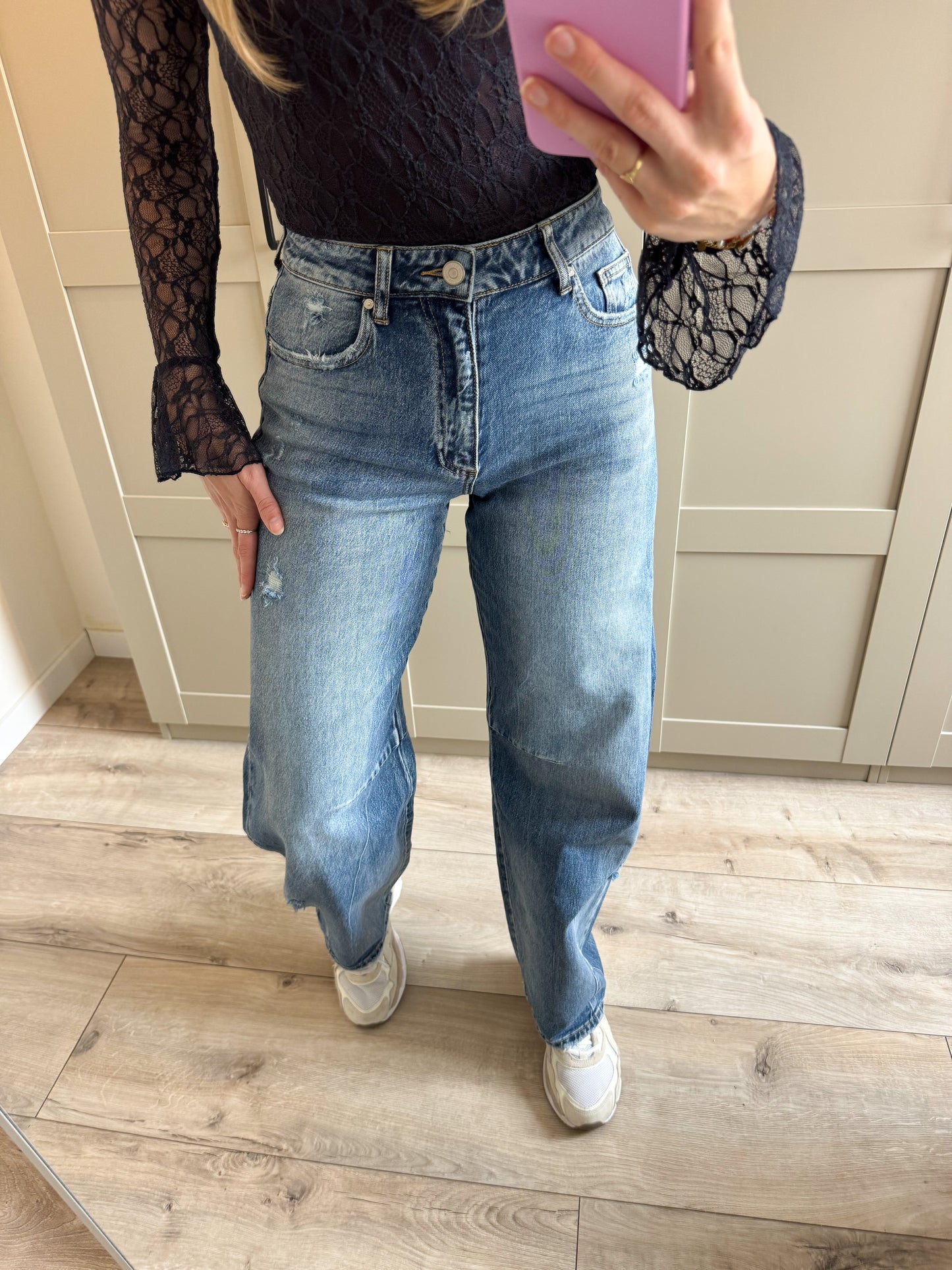 Balloon jeans | Lory | Medium denim