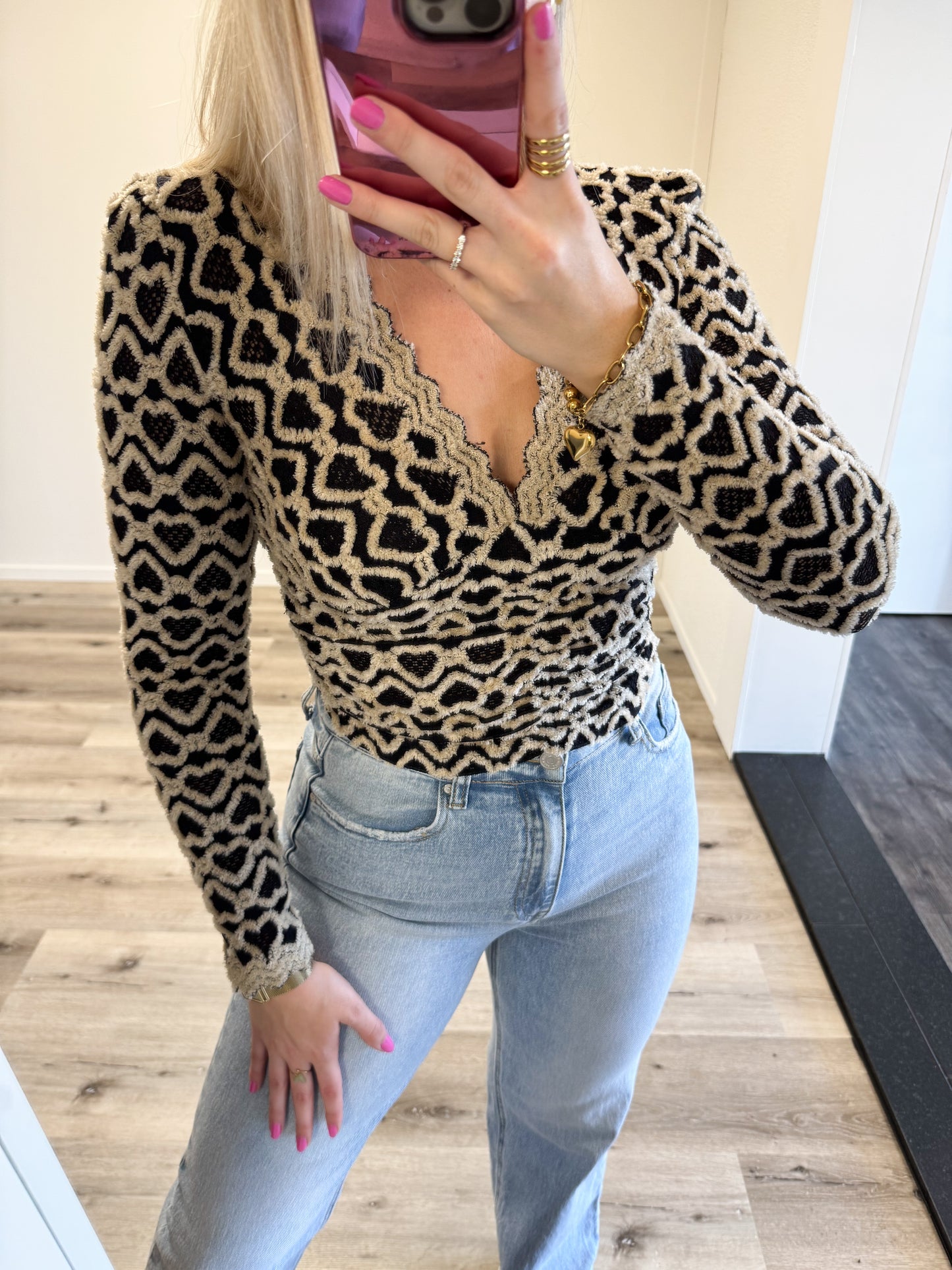 Top | Liv | Camel zwart