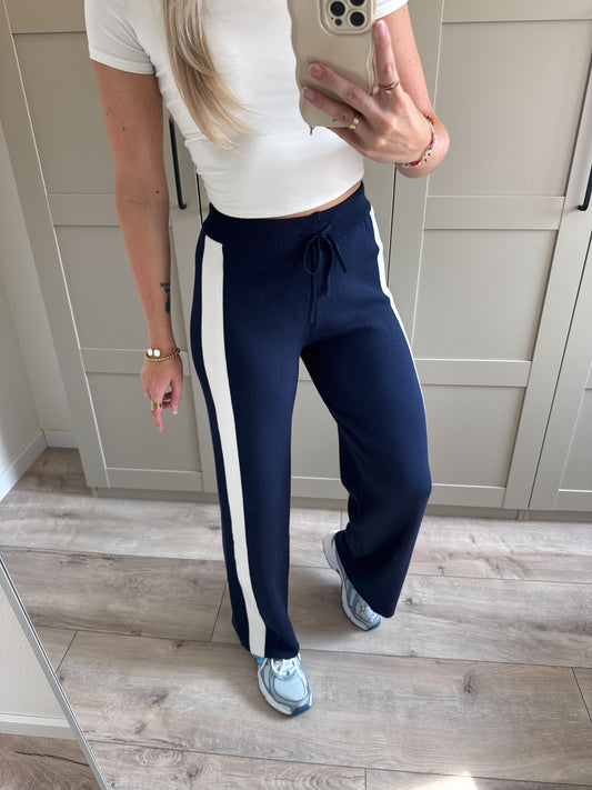 Wide leg jogging | Noor | Donkerblauw