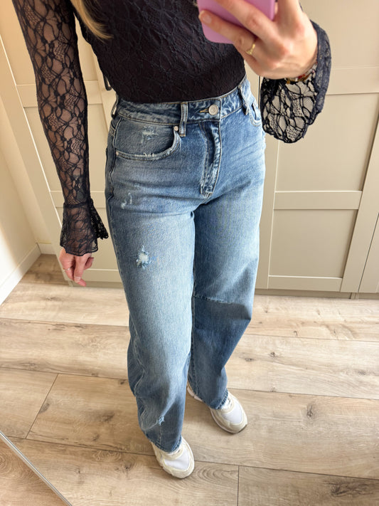Balloon jeans | Lory | Medium denim