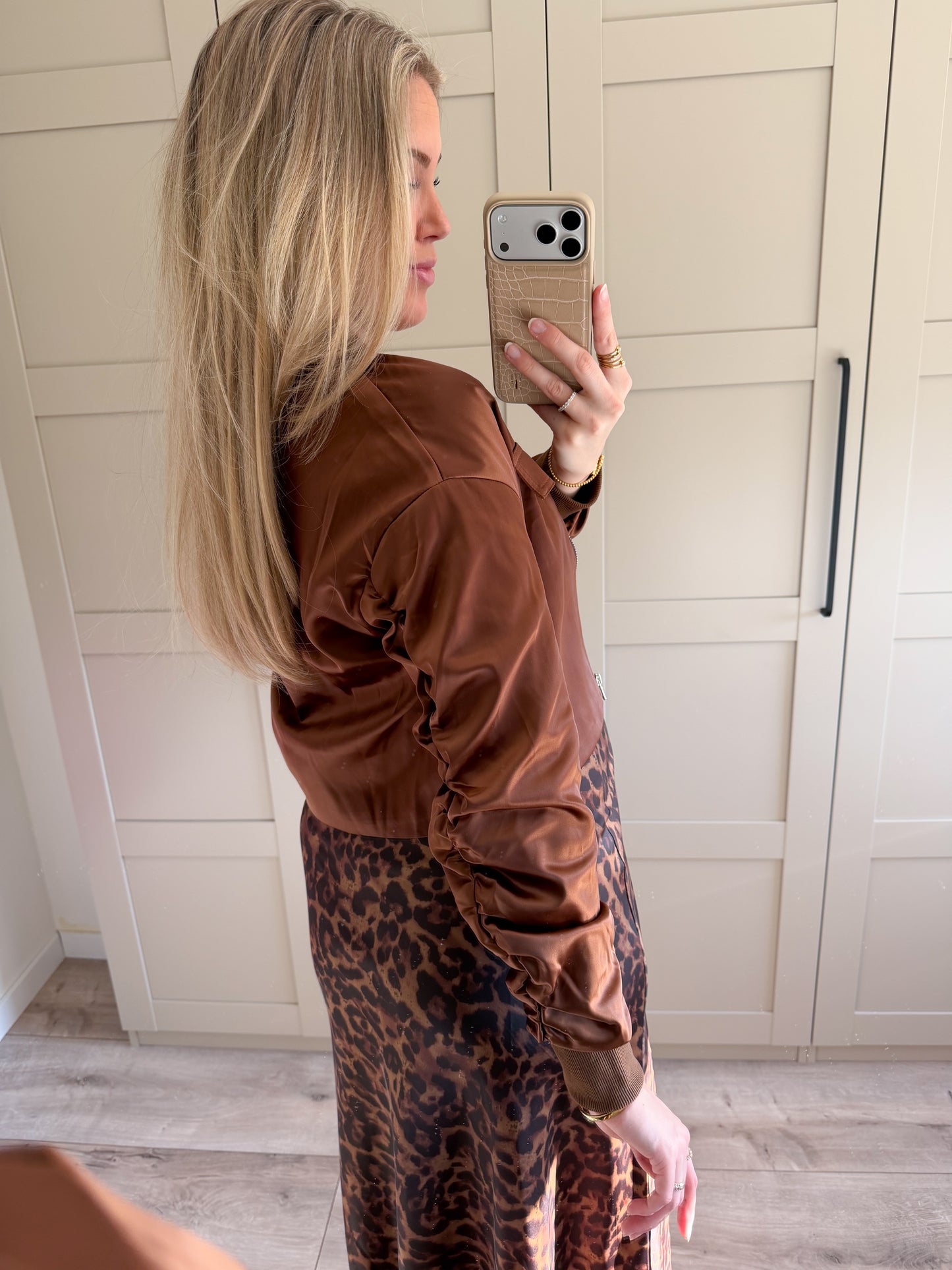 Jacket | Bieke | Bruin