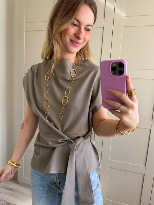 Top | Britt | Taupe
