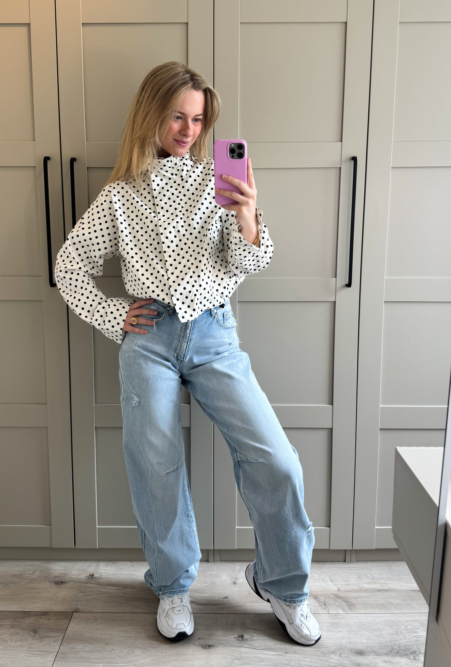 Jacket | Dots | Wit zwart