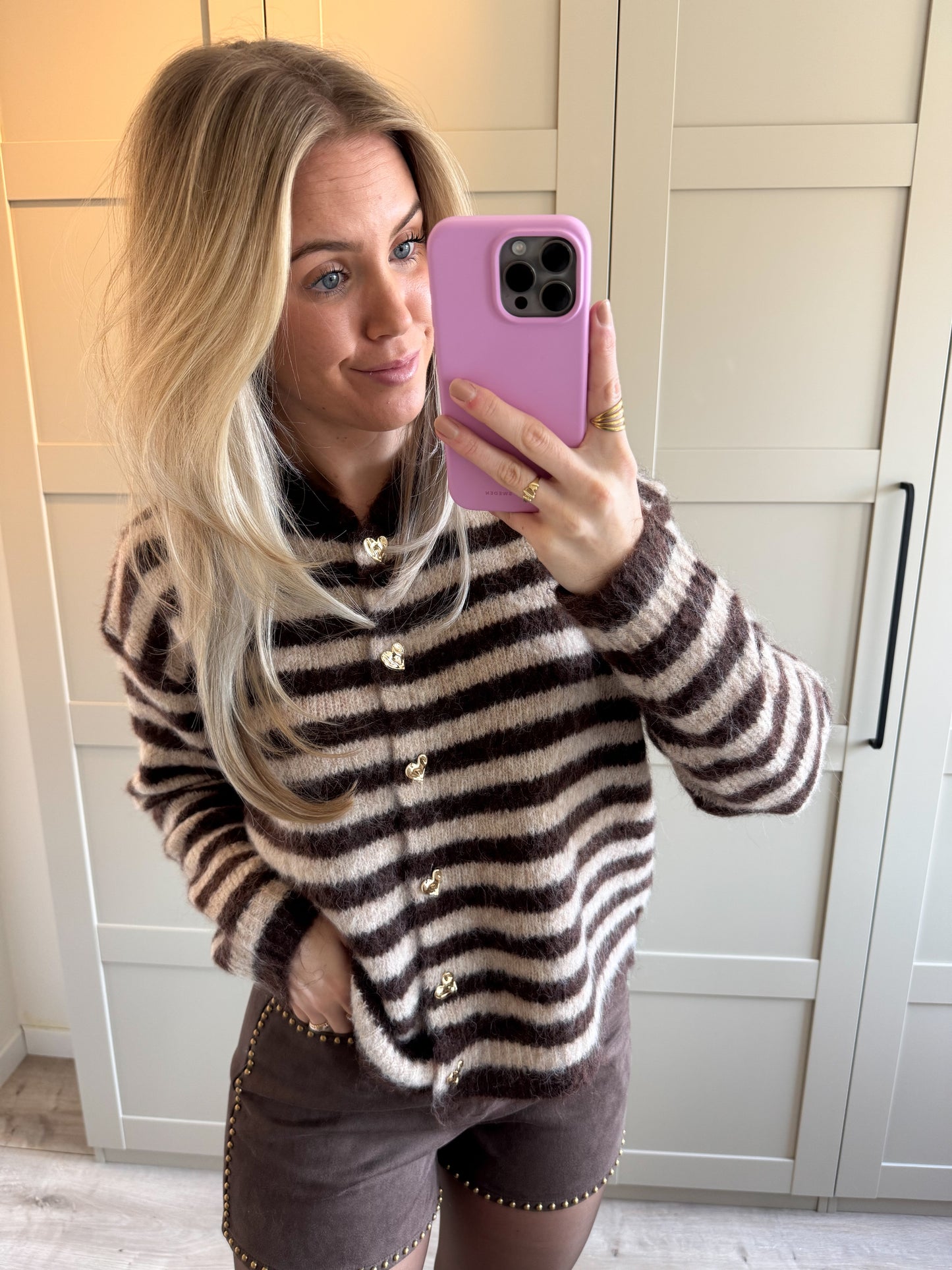 Vest | Vicky | Bruin camel