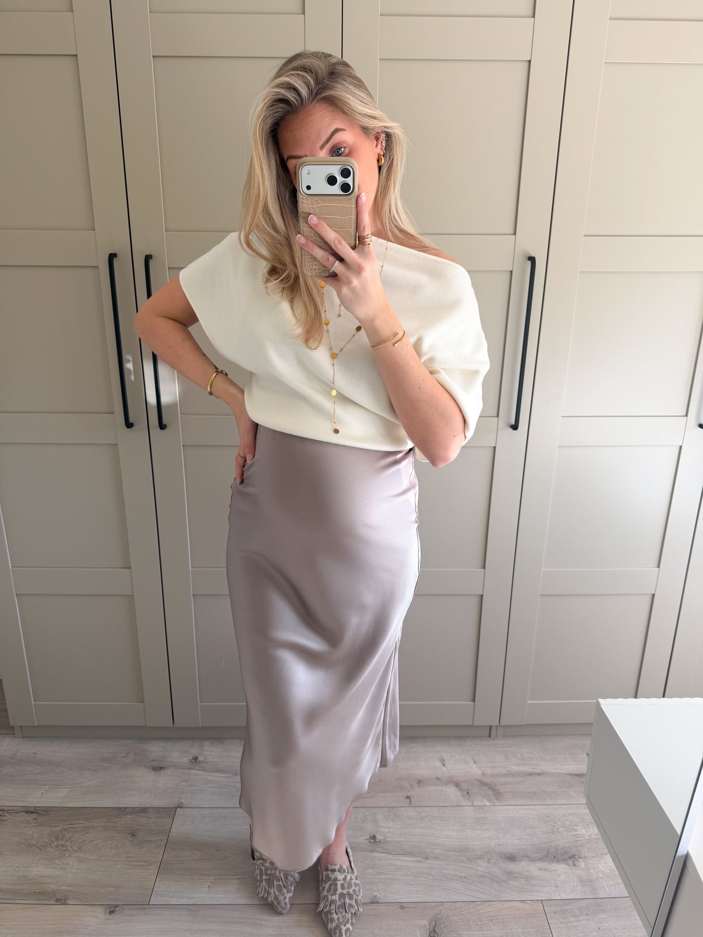 Top | Leanne | Ecru