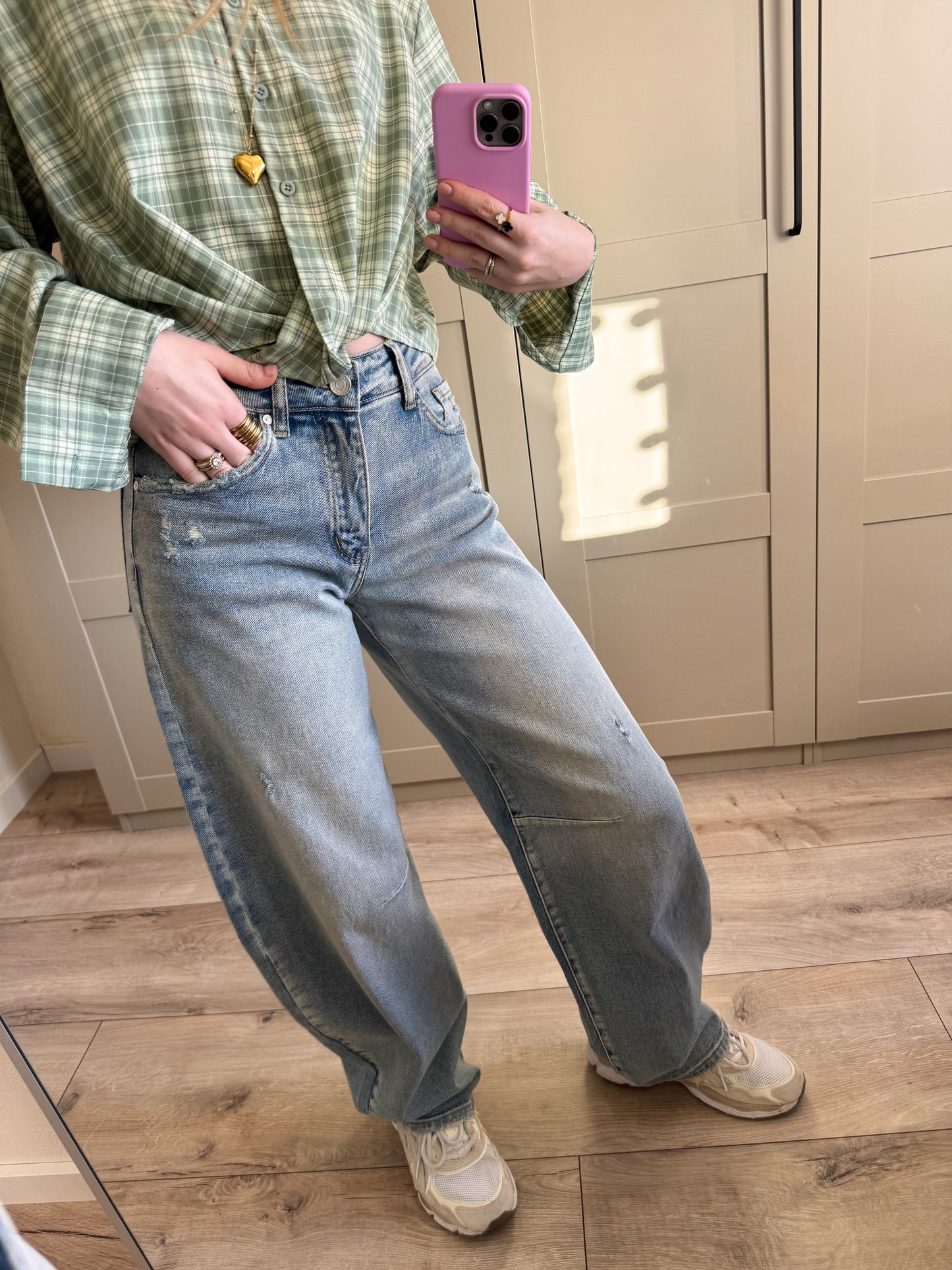 Baggy balloon jeans Tall | Roxanne | Medium denim