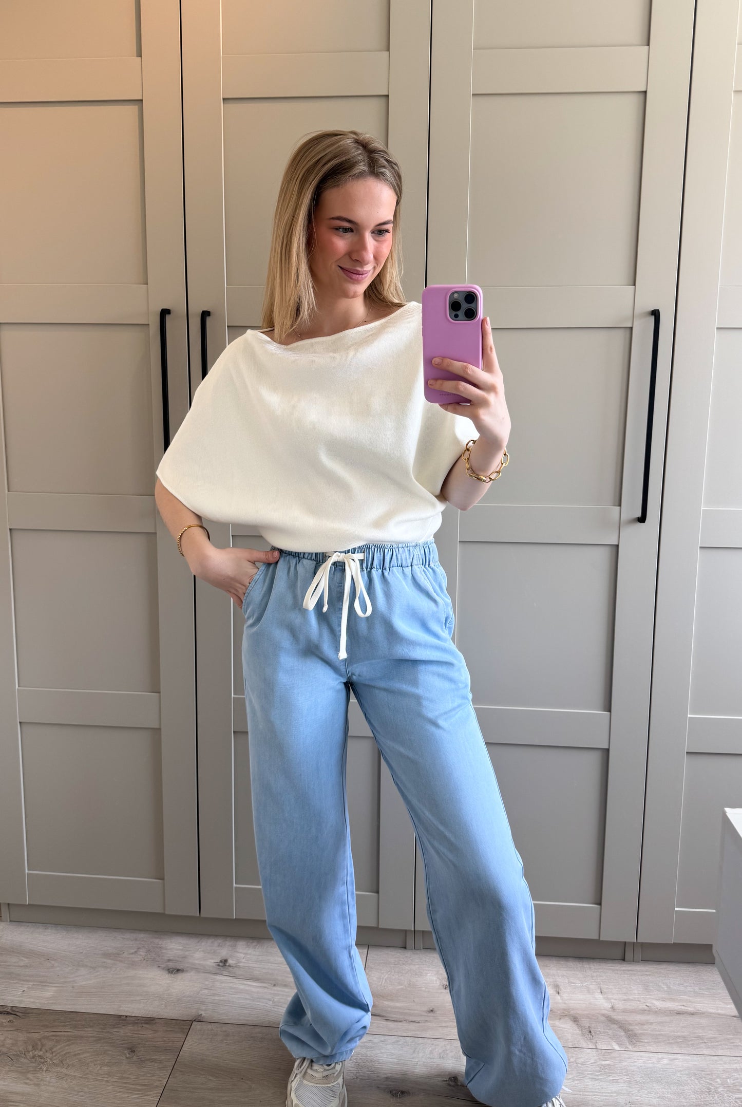Broek | Inge | Jog denim