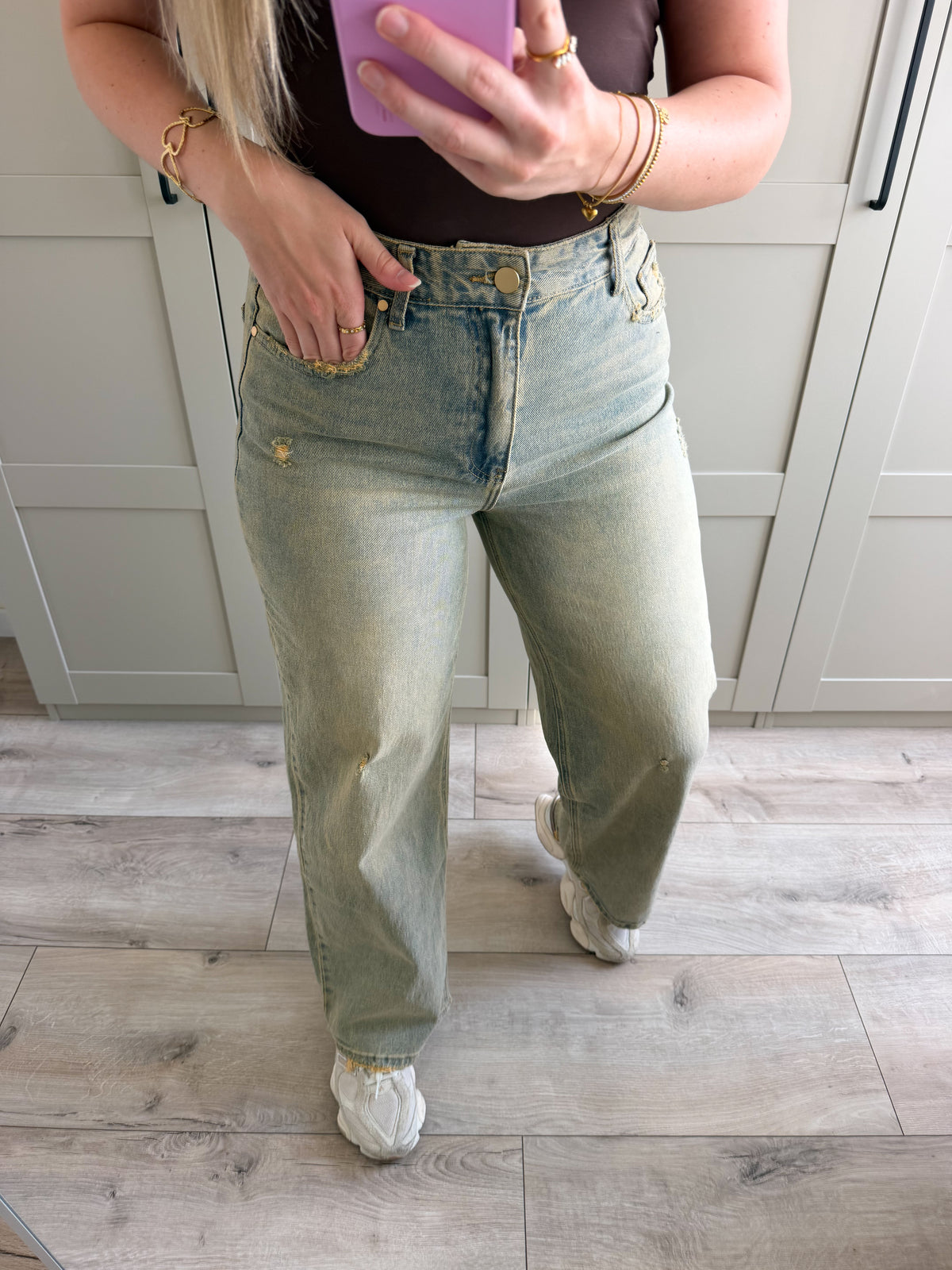 Wide leg jeans | Nela | Dirty denim