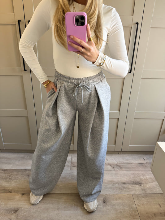 Extra wide leg jogging | Kylie | Grijs