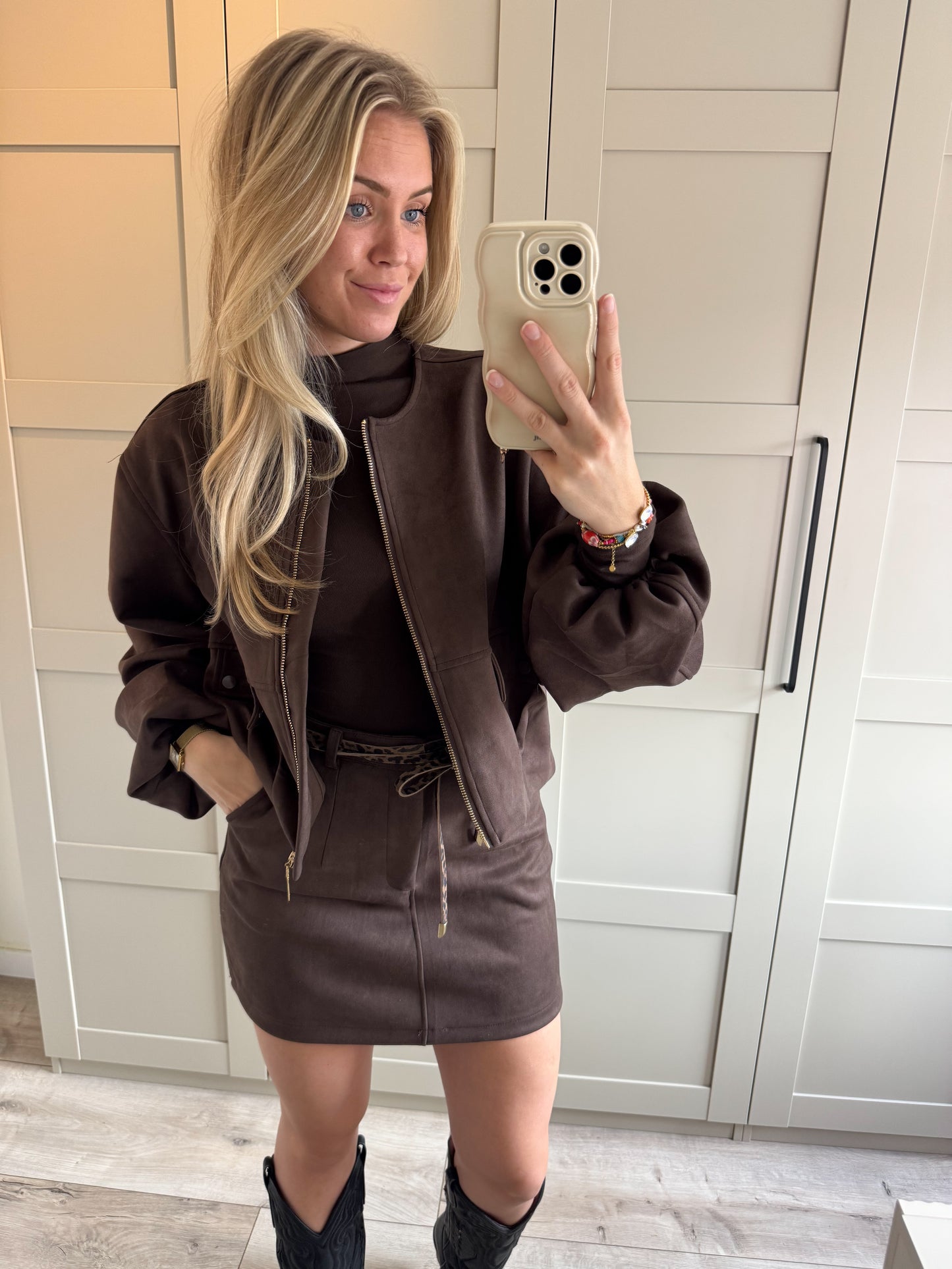 Jacket | Gayle | Bruin suede