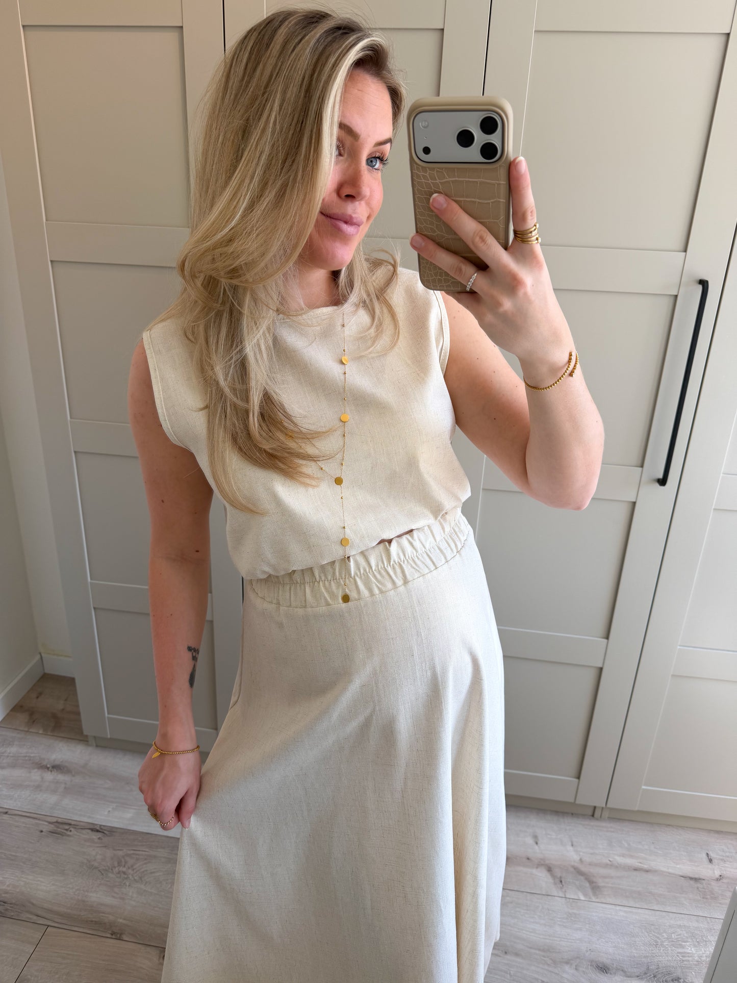 Set | Benthe | Goud wit