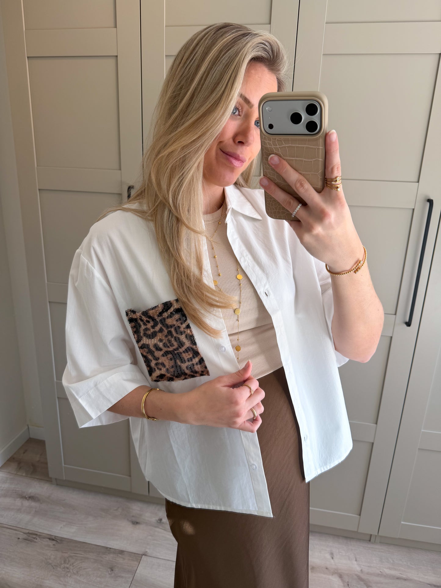Blouse | Beau | Wit Leo