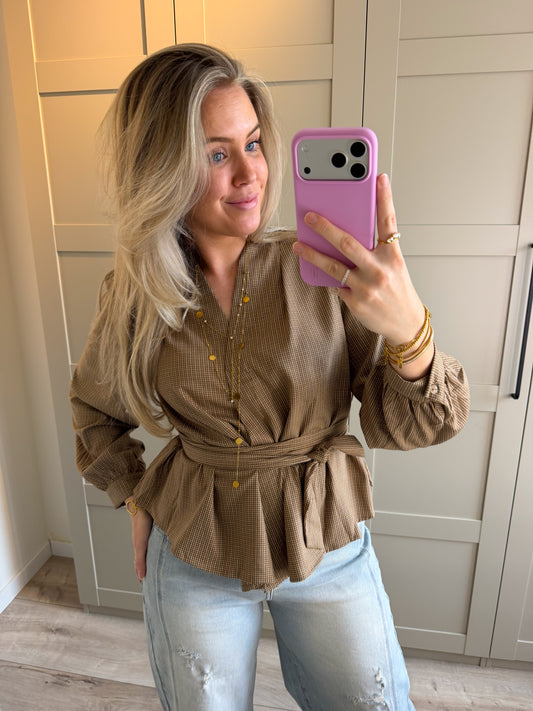 Blouse | Ivy | Beige