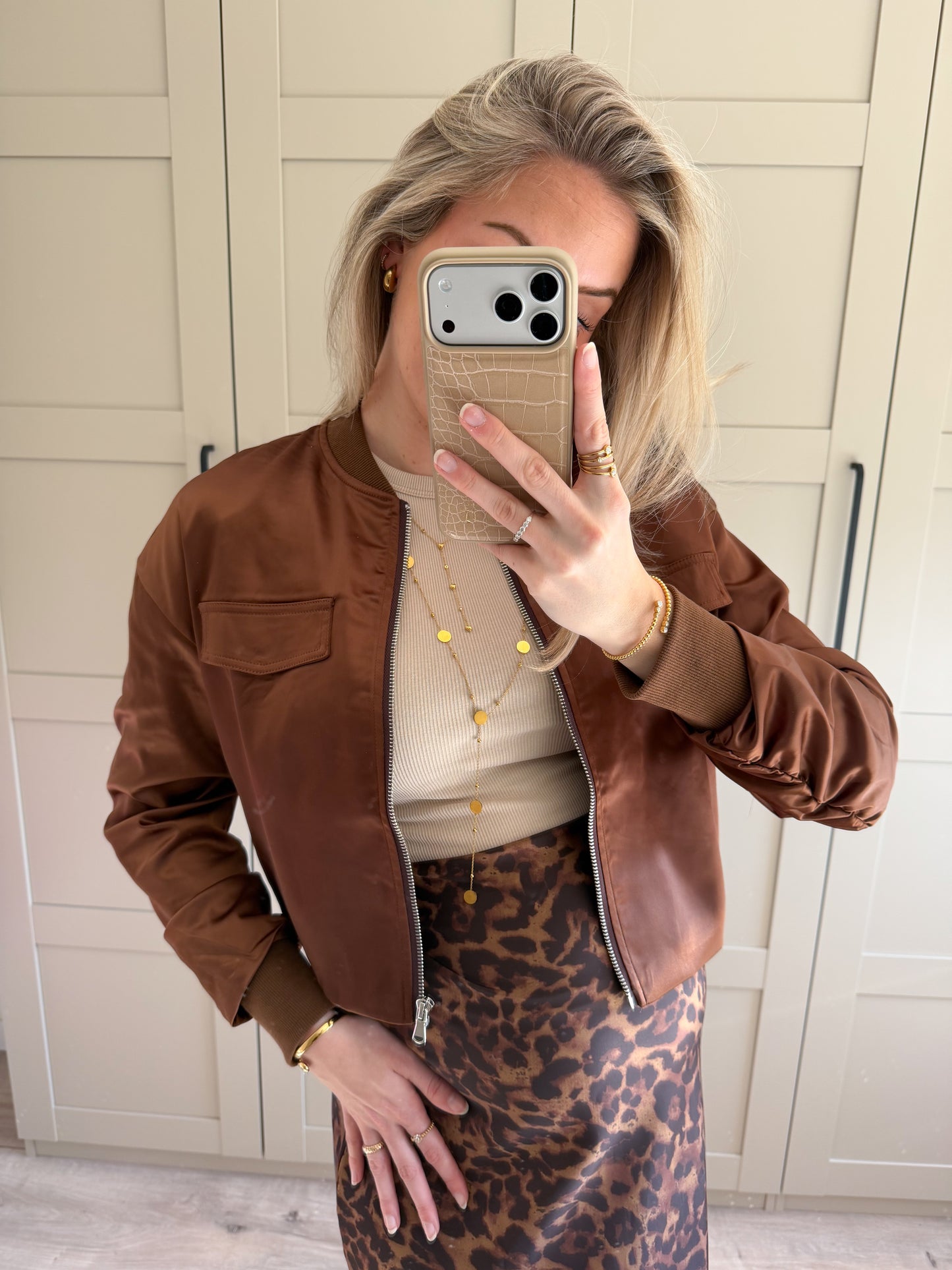 Jacket | Bieke | Bruin